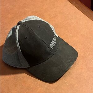 PUMA Black and Gray Golf Cap